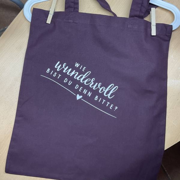 Stoffbeutel 'wundervoll'