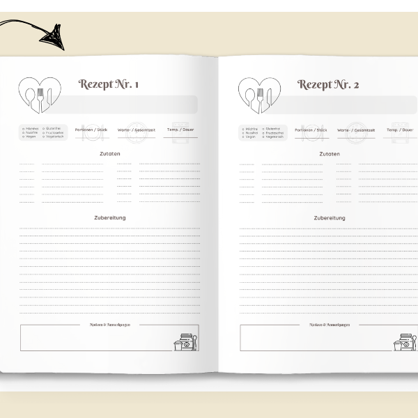 Baby- & Kleinkind Rezeptvorlage zum Ausdrucken