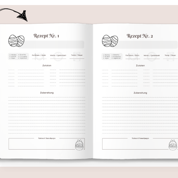 Oster Rezeptvorlage zum Ausdrucken