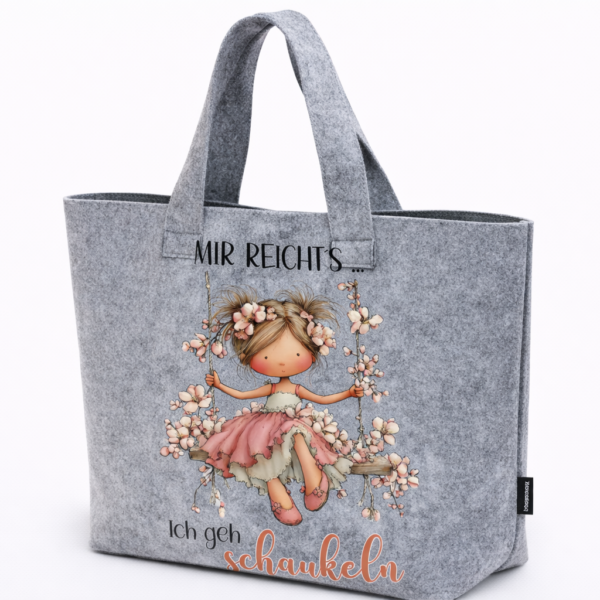 Turnbeutel oder Filz-Shopper "Schaukeln"