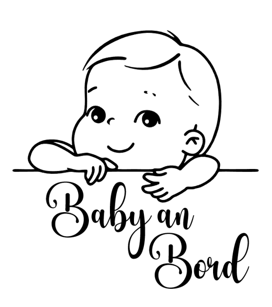 Baby Auto Aufkleber - Personalisierbar – Bild 2