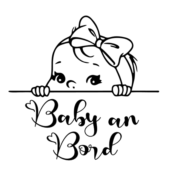 Baby Auto Aufkleber - Personalisierbar – Bild 3
