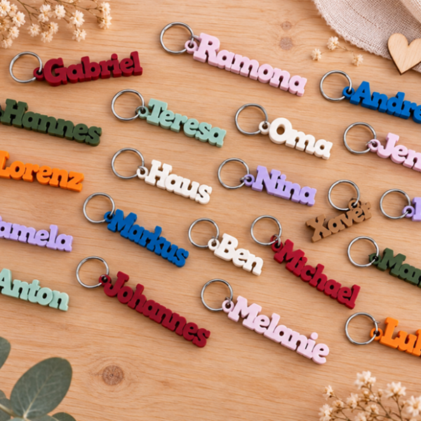 Personalisierter Schlüsselanhänger | Namensanhänger